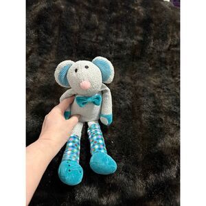 Scentsy Buddy Sidekick EDDY ELEPHANT 13" Plush Gray Blue Crinkle Stuffed Animal